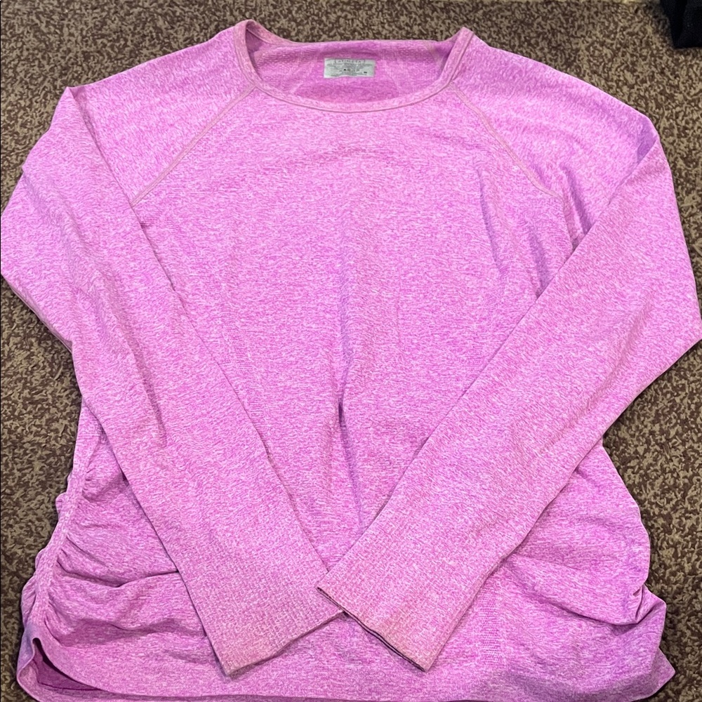 Athleta Light Pink Long Sleeve Tee